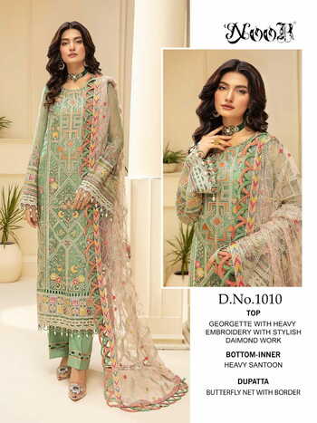 NOOR MINHAL VOL 3 PAKISTANI GEORGETTE SUITS WHOLESALER SURAT