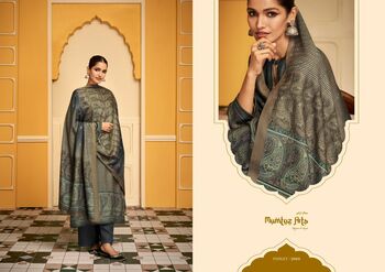 MUMTAZ ARTS PAISLEY VISCOSE PASHMINA PRINT EMBROIDERY SUITS WINTER COLLECTION