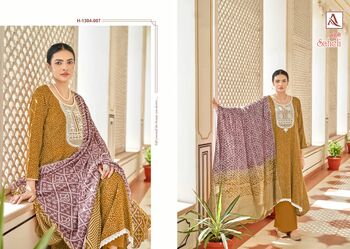 ALOK SUITS SAHELI VISCOSE RAYON BANDHNI PRINT SALWAR SUITS SURAT