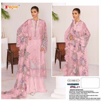 FEPIC ROSEMEEN D.NO C 1169 GEORGETTE PAKISTANI SUITS WHOLESALE