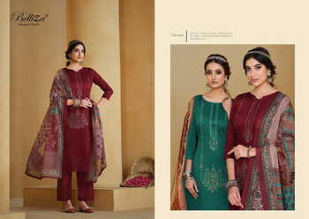 BELLIZA JASHN-E-ISHQ JAM EMBROIDERY PRINTED SUITS AT BEST PRICE