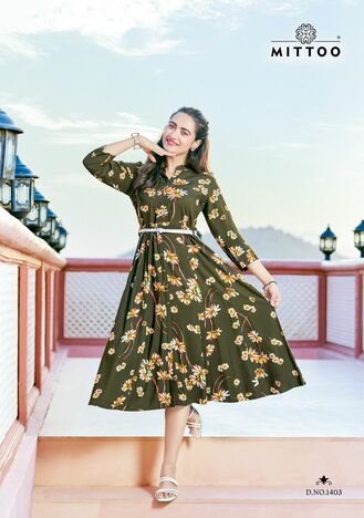 MITTOO BELT VOL 14 KURTI WITH BELT LATEST COLLECTION 2023