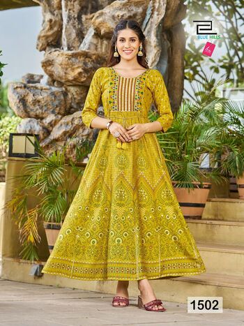 BLUE HILLS DIWALI NIGHT VOL 15 LONG GOWNS WHOLESALER PRICE