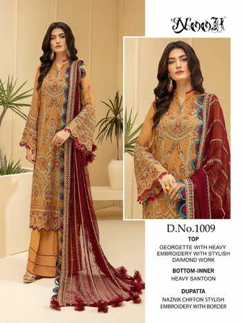 NOOR MINHAL VOL 3 PAKISTANI GEORGETTE SUITS WHOLESALER SURAT