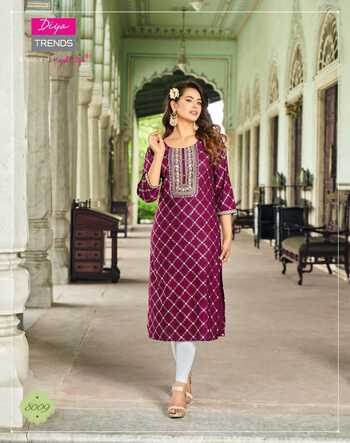 DIYA TRENDS VICTORIA VOL 8 READYMADE KURTI DISTRIBUTOR IN SURAT