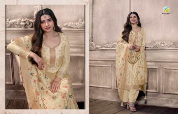 VINAY KASEESH ZARDOSI VOL 6 ZARI DOLA JACQUARD SALWAR SUITS AT SURAT