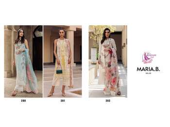 DINSAA SUIT MARIA B VOL 2 EMBROIDERY PAKISTANI SUITS WHOLESALER