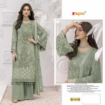 FEPIC ROSEMEEN 5245 SERIES GEORGETTE EMBOIRDERY PAKISTANI SUITS