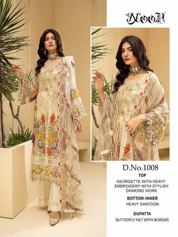 NOOR MINHAL VOL 3 PAKISTANI GEORGETTE SUITS WHOLESALER SURAT