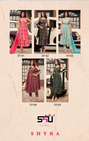 S4U SHYRA READYMADE KURTI PANT WITH DUPATTA NEW COLLECTION