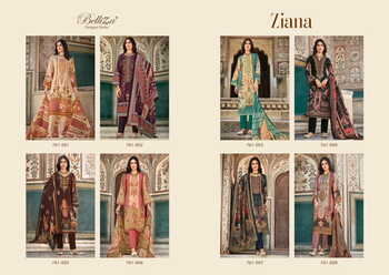 BELLIZA ZIANA COTTON DIGITAL PRINTED SUITS LATEST CATALOGUE