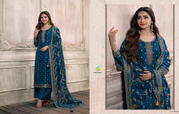 VINAY KASEESH ZARDOSI VOL 6 ZARI DOLA JACQUARD SALWAR SUITS AT SURAT