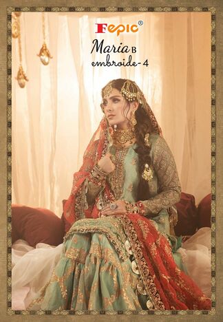 FEPIC ROSEMEEN MARIA B EMBROIDE VOL 4 PAKISTANI SUITS