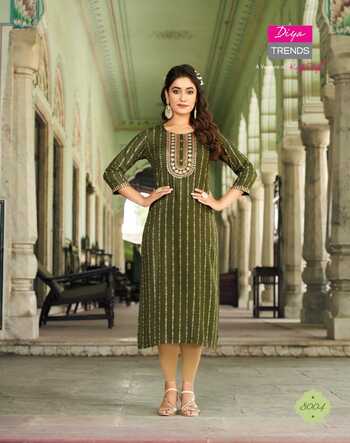 DIYA TRENDS VICTORIA VOL 8 READYMADE KURTI DISTRIBUTOR IN SURAT