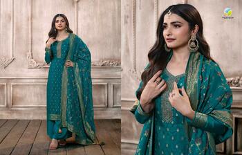 VINAY KASEESH ZARDOSI VOL 6 ZARI DOLA JACQUARD SALWAR SUITS AT SURAT