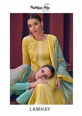 MUMTAZ ARTS LAMHAY LAWN CAMBRIC COTTON DIGITAL PRINT SUITS SURAT