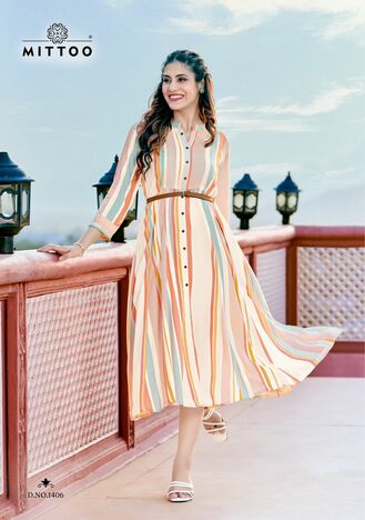 MITTOO BELT VOL 14 KURTI WITH BELT LATEST COLLECTION 2023