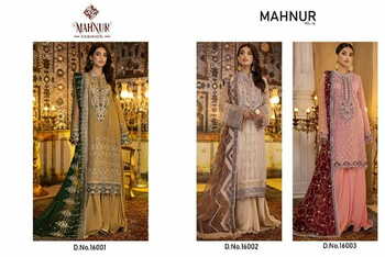 MAHNUR FASHION MAHNUR VOL 16 GEORGETTE PAKISTANI SUITS