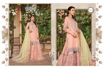 SANIYA TRENDZ MARIA B VOL 6 PAKISTANI SATEEN SUITS COLLECTION 2021