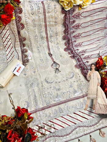 FEPIC ROSEMEEN C 1258 SERIES ORGANZA PAKISTANI SUITS SURAT