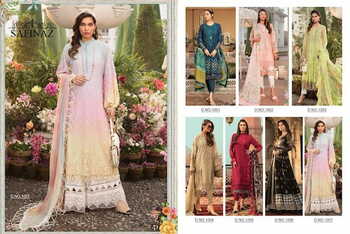 SAFINAZ MARIYA B VOL 9 LAWN COTTON PRINTED PAKISTANI SUITS LATEST COLLECTION