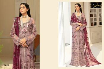 RAWAYAT RAMSHA VOL 6 FOUX GEORGETTE PAKISTANI SUITS