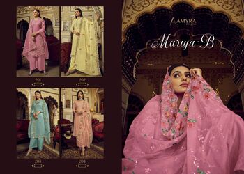 AMYRA DESIGNER MARIYA B GEORGETTE PAKISTANI SUITS WHOLESALE