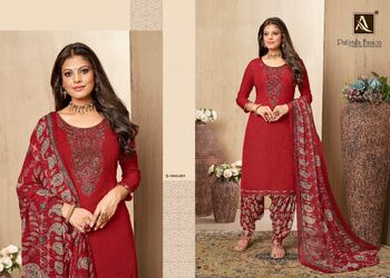 ALOK SUITS PATIYALA FUSION 1044 SERISE VISCSOE RAYON SLUB SUITS LATEST CATALOGUE