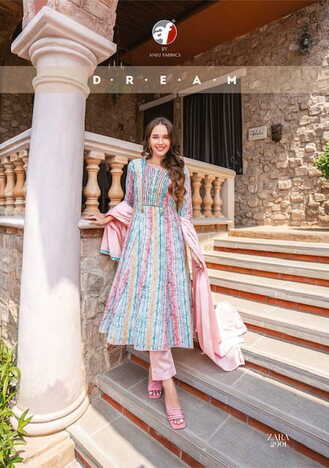 ANJU FABRICS ZARA VOL 3 READYMADE KURTI PANT WITH DUPATTA 3PCS SET CATALOGUE