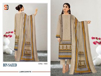 SHRADDHA DESIGNER BIN SAEED LAWN COTTON PAKISTANI SUITS