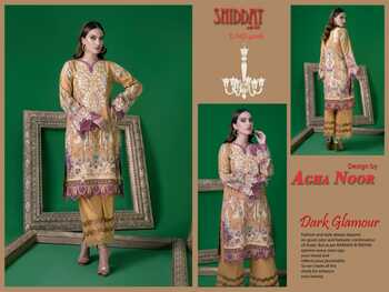 AGHA NOOR SHIDDAT VOL 4 JAM SATIN COTTON PRINT KARACHI SUITS