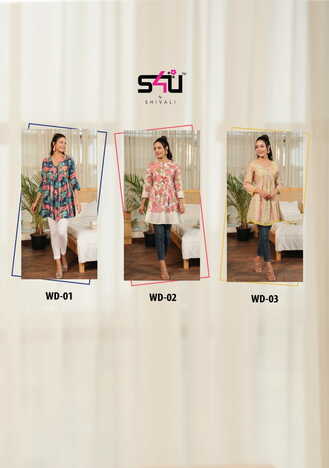 S4U WEDESI WD01 TO WD06 SERIES COTTON RAYON SHORT TOPS NEW CATALOGUE