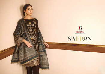 DEEPSY SUITS SAFRON PAKISTANI VELVET SALWAR KAMEEZ CATALOGUE