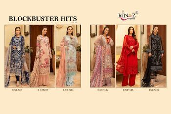 RINAZ FASHION BLOCK BUSTER VOL 14 PAKISTANI SUITS WHOLESALER SURAT