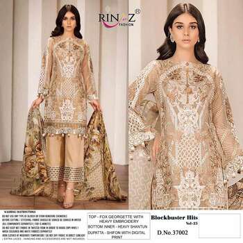 RINAZ FASHION BLOCK BUSTER VOL 25 PAKISTANI GEORGETTE SUITS AT SURAT