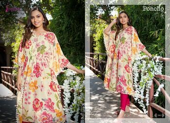 PSYNA PONCHO VOL 2 DIGITAL PRINTED KAFTAN AT SURAT