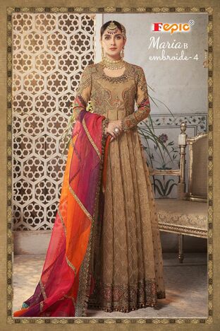 FEPIC ROSEMEEN MARIA B EMBROIDE VOL 4 PAKISTANI SUITS