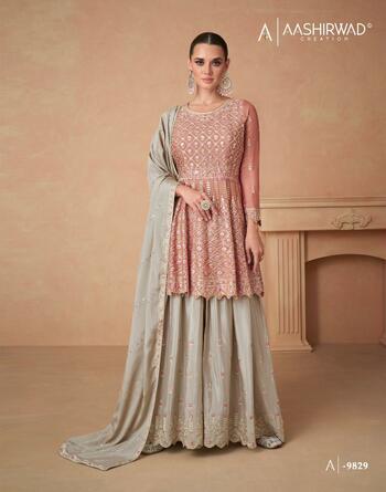 AASHIRWAD AAHANA DESIGNER SALWAR SUITS DISTRIBUTOR IN SURAT