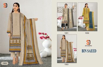 SHRADDHA DESIGNER BIN SAEED LAWN COTTON PAKISTANI SUITS