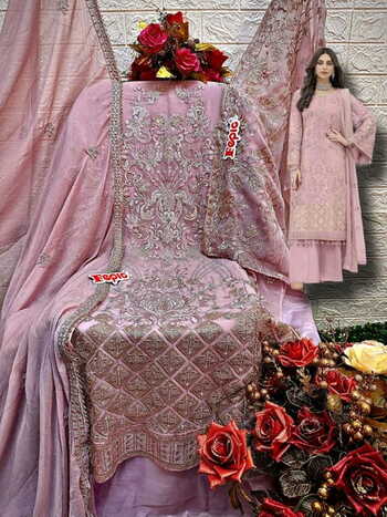 FEPIC ROSEMEEN 5245 SERIES GEORGETTE EMBOIRDERY PAKISTANI SUITS