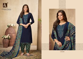 ALOK SUITS PATIYALA FUSION 1044 SERISE VISCSOE RAYON SLUB SUITS LATEST CATALOGUE