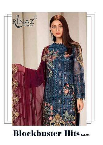 RINAZ FASHION BLOCK BUSTER VOL 25 PAKISTANI GEORGETTE SUITS AT SURAT