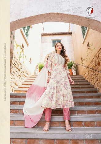 ANJU FABRICS ZARA VOL 3 READYMADE KURTI PANT WITH DUPATTA 3PCS SET CATALOGUE