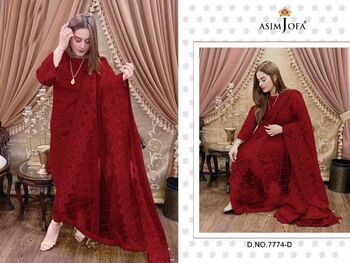 ASIM JOFA 7774 & 7775 SERIES EMBROIDERED PAKISTANI SUITS