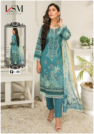 LSM GALLERIA FIRDOUS QUEEN VOL 8 LAWN KARACHI SUITS MANUFACTURER 