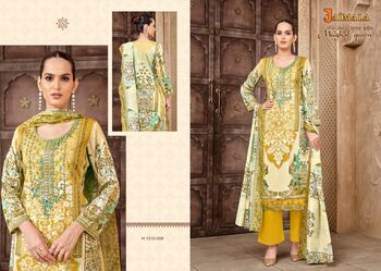 JAIMALA MUGHAL QUEEN PAKISTANI PURE ZAM PRINT SUITS BY ALOK SUITS