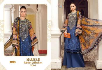 SHREE FABS MARIA B VOL5 PAKISTANI WINTER COLLECTION WHOLESALER