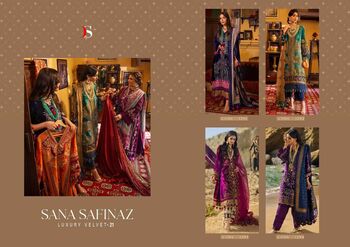 DEEPSY SANA SAFINAZ LUXURY VELVET VOL 21 PAKISTANI DESIGNER SUITS