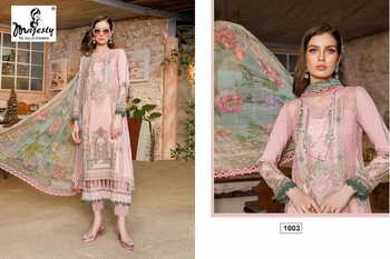 MAJESTY MARIA LAWN VOL 12 JAM COTTON PRINT PAKISTANI SUITS AT SURAT