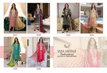 SHREE FABS SANA SAFINAZ EMBROIDERED DUPATTA COLLECTION 2023